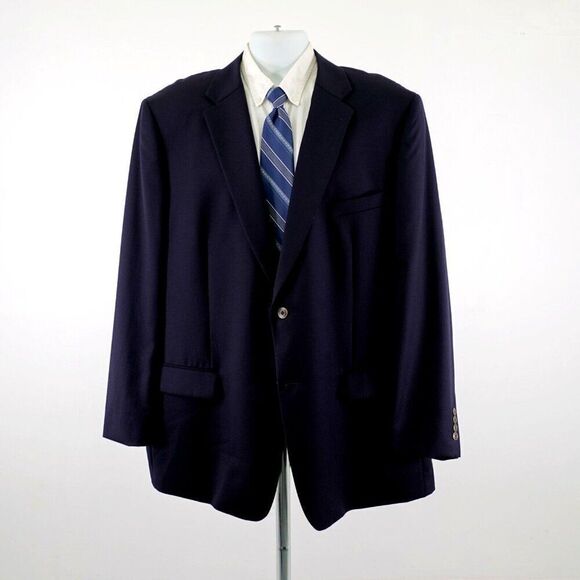 Joseph & Feiss Gold Blue Wool 48L Or Slim 50L 2‎ Button Suit Jacket / Blazer - Picture 5 of 13